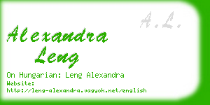 alexandra leng business card